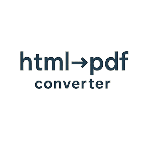 HTML To PDF Converter
